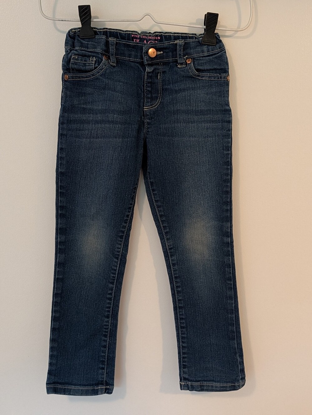 The Children Place Girls' Dark Blue Stretch Jeans